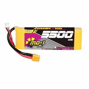 Gaoneng GNB 7,4 В 5500 мАч 60C 2S LiPo Батарея T Plug / XT60 Штекер для радиоуправляемых моделей хобби в масштабе 1/10 и