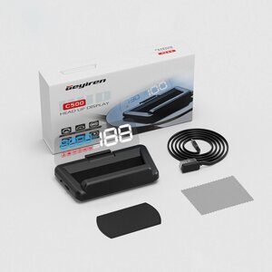 GEYIREN C500 Auto OBD2 HUD Head-Up Дисплей EOBD Лобовое стекло Авто Спидометр Проектор Цифровой для всех Авто