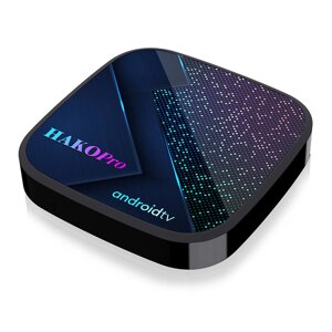 HAKO Pro Android 11 Телевизор Коробка Сертификация Google Netflix 4G+32GB Амлогик S905Y4 2,4G/5G Dual Стандарты Поддержк