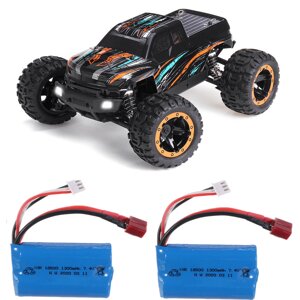 HBX 16889 Два Батарея 1/16 2.4G 4WD 45 км/ч Бесколлекторный RC Авто Светодиодный Полнопропорциональный внедорожник Модел