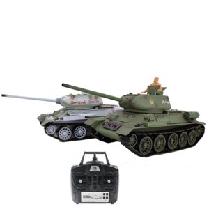 Heng Long TK7.0 3909-1 Русский T34/85 1/16 2,4G RC Танки Боевые машины C Звук Дымовые шары Стрелялки Экшн-модели Игрушки