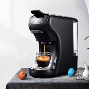 HiBREW Н1А Кофемашина Expresso 3 в 1, совместимая с молотым кофе Dolce Gusto, 220–240 В, 1450 Вт, быстрый нагрев, автома