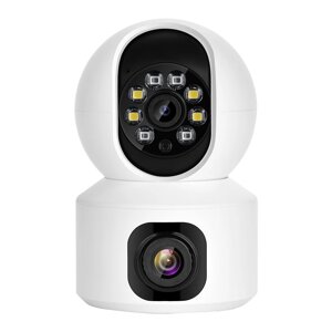 Hiseeu FH3C 2MP+2MP 1080P WiFi Baby Монитор PTZ 4MP Dual Объектив Dual Screen камера В помещении AI Отслеживание Обнаруж