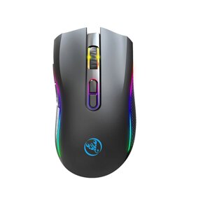 HXSJ T69 2.4G Wireless Gaming Мышь с RGB-подсветкой 1000–4800 точек на дюйм Type-C Аккумуляторная батарея 650 мАч 8 кноп