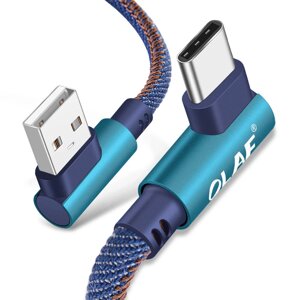 Кабель OLAF 3A от USB-A до Тип-C для быстрой зарядки и передачи данных Медь Core Line 1M/2M Long для Huawei Mate50 для S