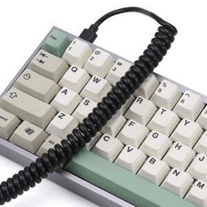 KBDfans Спираль Телефонная линия Механический Клавиатура Кабель для передачи данных Интерфейс USB Type-C