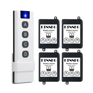 KTNNKG 4PCS DC 5V12V24V Одноканальный Приемник Дистанционное Управление Коммутатор модуль контроля доступа с выходным на