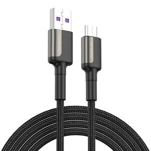 KUULAA XL-X33-M 3A USB-A к кабелю Micro USB для быстрой зарядки и передачи данных, луженый Медь Core Line 1M/длина 2 м д