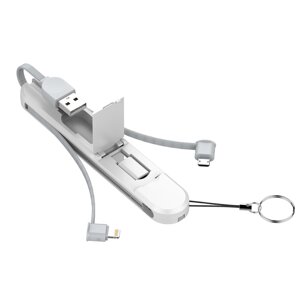 LDNIO LC130 3.8A USB-A для iP/Micro/Type-C Кабель для быстрой зарядки и передачи данных Утолщенный Медь Core Line для iP