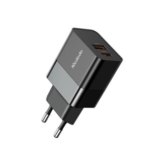 Mcdodo CH-195 20 Вт 2-портовое зарядное устройство USB PD USB-A + USB-C ПД QC3.0 SCP Адаптер настенного зарядного устрой