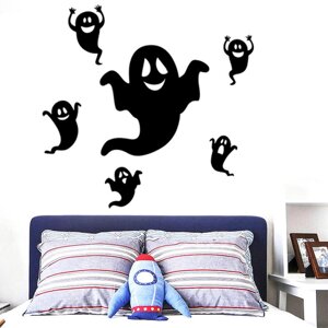 Miico FX3012 Halloween Sticker Творческий мультфильм Стикер Съемный стикер стены - Призрак