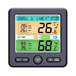 Mini Digital LCD Внутренний Термометр Гигрометр Измеритель влажности Датчик С электронной сигнализацией температуры и вл