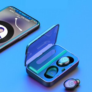 Mini Dual Bluetooth 5.0 TWS Беспроводное стерео Наушник Шумоподавление Свет Дисплей Наушники для