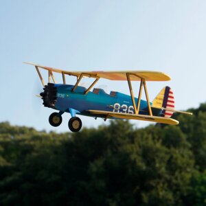 MinimumRC PT-17 Stearman Micro Шкала 360 мм Размах крыльев KT Foam RC Самолет-биплан комплект + двигатель