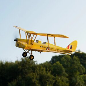 MinimumRC Tigermoth DH-82A Micro Шкала 360 мм Размах крыльев KT Foam RC Самолет Биплан KIT + Мотор