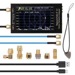 NanoVNA-F V2 50 кГц-3 ГГц IPS 4,3 дюйма LCD Дисплей Векторный анализатор цепей SAA-2 Антенна Анализатор коротковолновых