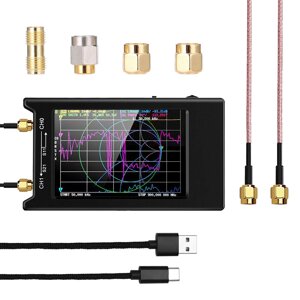 NanoVNA-H4 50 кГц ~ 1,5 ГГц VNA HF VHF UHF UV 4-дюймовый векторный анализатор цепей LCD