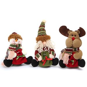 Новогоднее украшение Santa Snowman Elk Шаблон Подарочный подарок для педантов