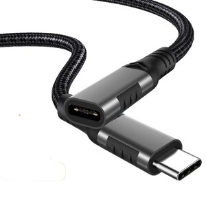 PENGQIAO PD100W Удлинительный кабель USB-C «папа-мама» Type-C Удлинитель USB3.1 Gen2 Core 5A Кабель для быстрой зарядки