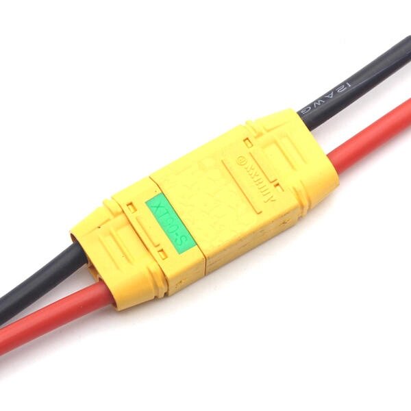 Пара Amass Анти Spark XT90-s Штекер Коннектор Мужской Женский Комплект с 12AWG Cable - Армения