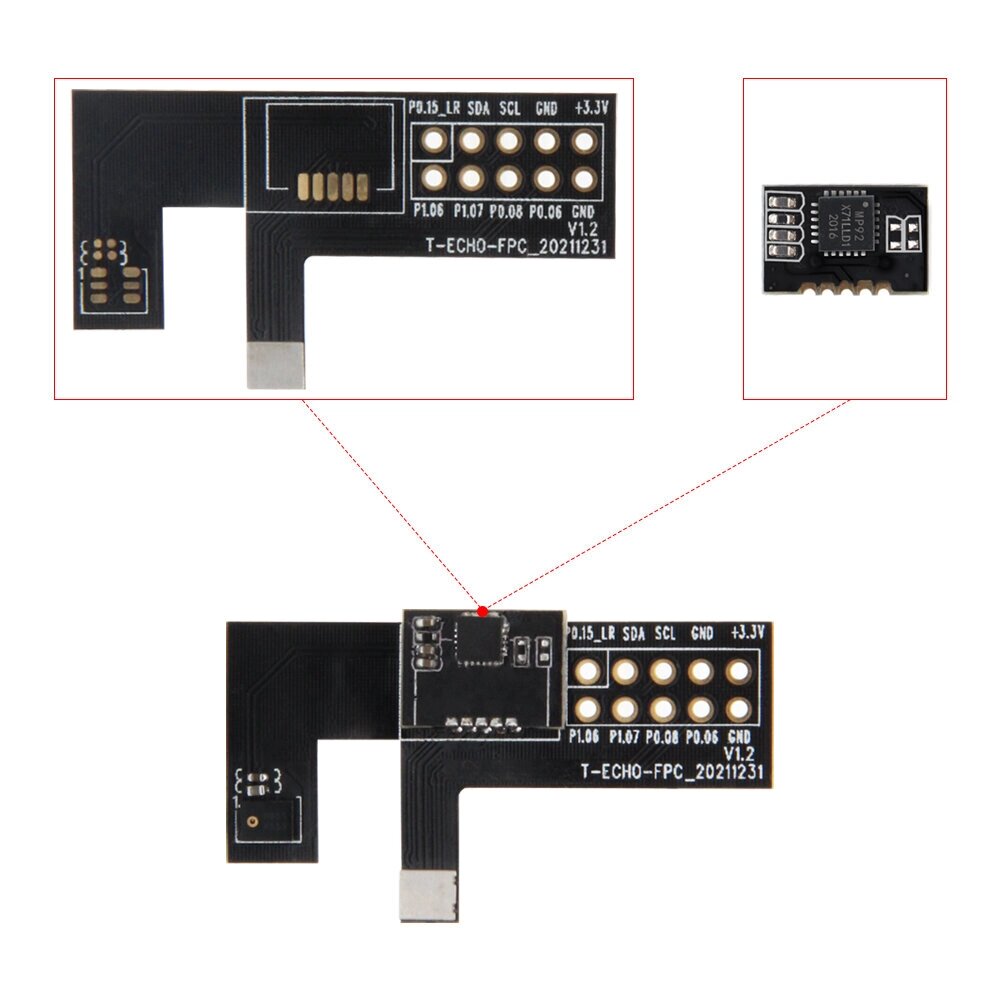 LILYGO T-Echo GPIO MPU9250 Микрофон Плата разработки модуля расширения, совместимая с T-ECHO T-Watch 2019 T-Camera Plus - описание