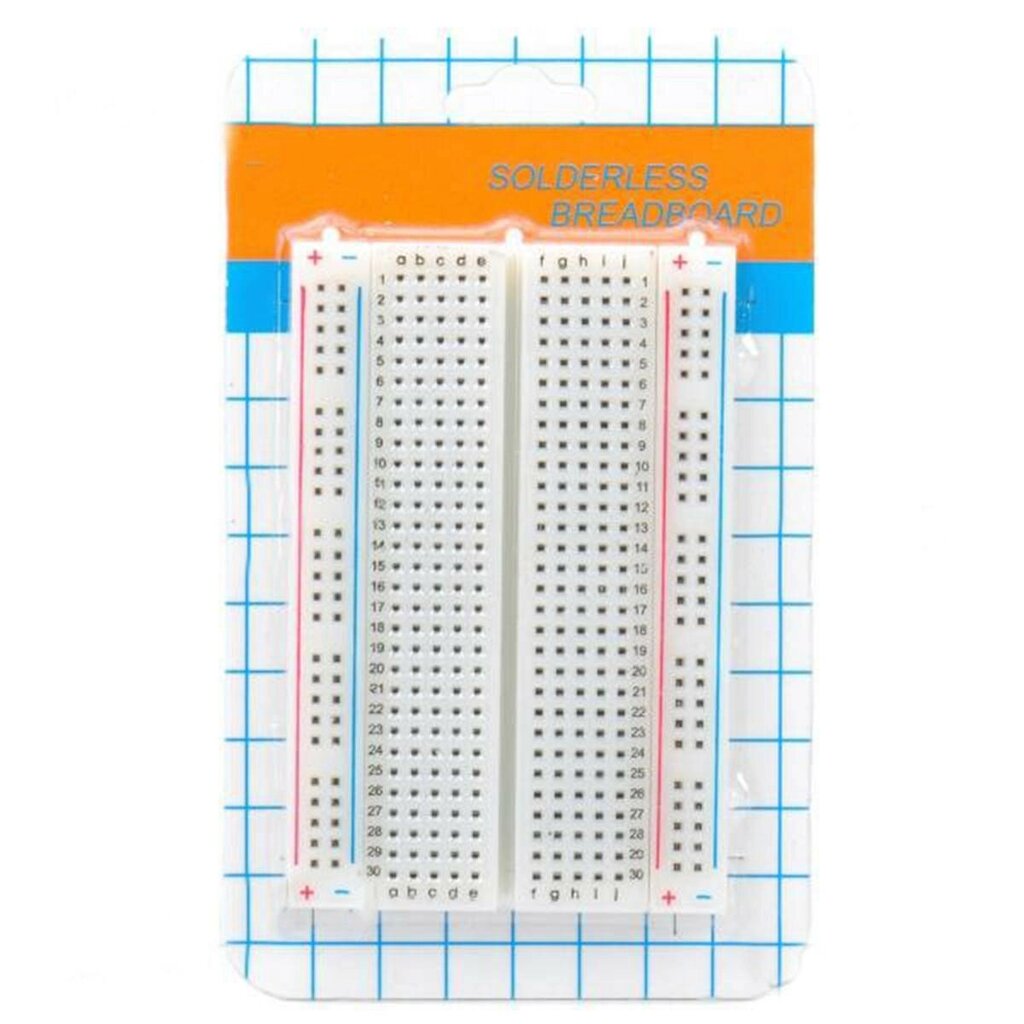 8.5 x 5.5cm 400 Связующие точки Паяльная макетная панель с 400 отверстиями Хлебный макет - обзор