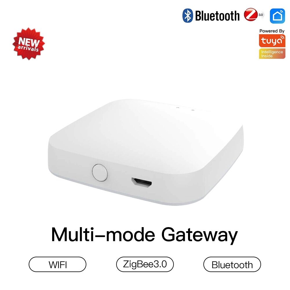 Moes. House Multi-Mode Smart Gateway Zig. Bee3.0 WiFi Bluetooth Mesh Hub Работа с Tuya Smart App Голосовое управление через - фото