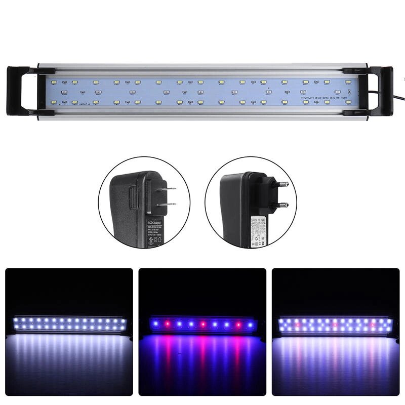 16W 60cm LED Аквариум Fish Tank Timing Fish Lights Submersible Растение Расти - преимущества