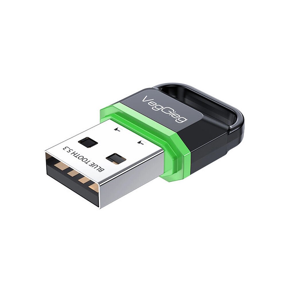 Bluetooth-адаптер Veg. Gieg 5.3 USB Bluetooth Dongle Беспроводной приемопередатчик для ПК Телефонный динамик Мышь Клавиату - особенности