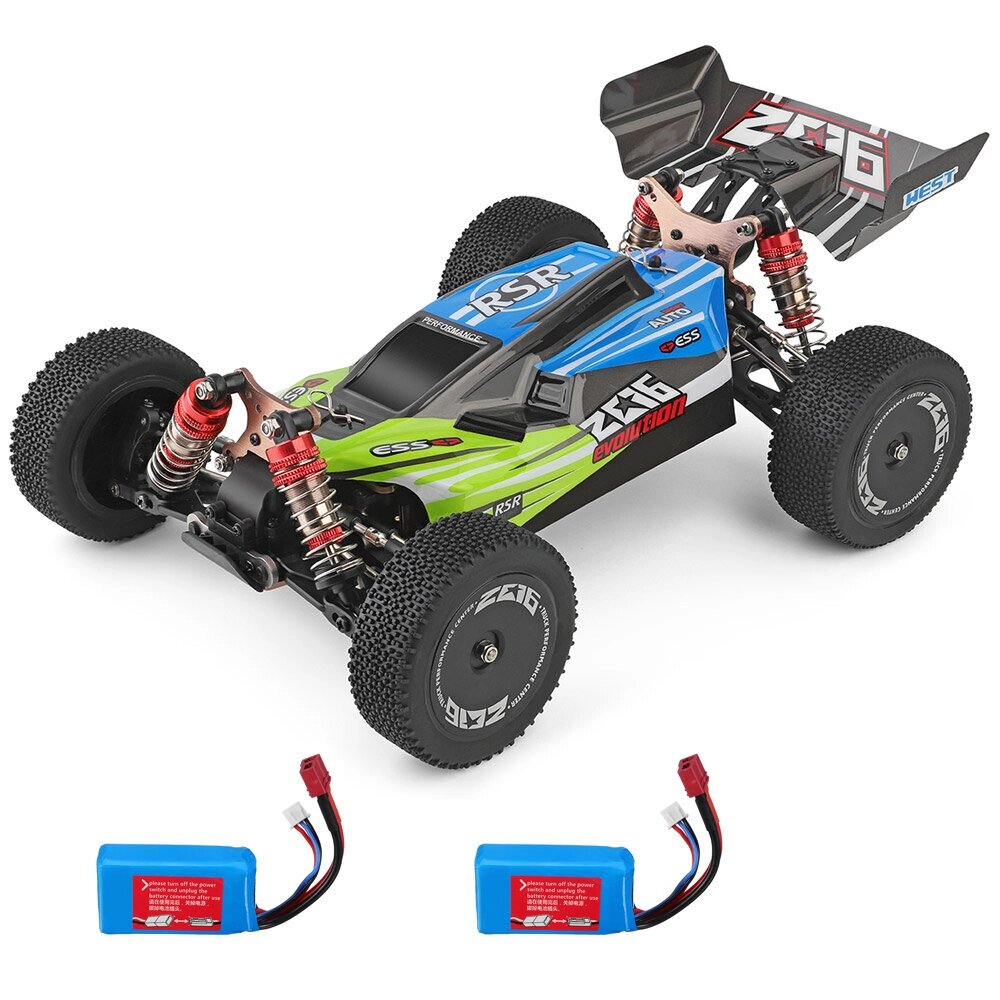 Wltoys 144001 1/14 2,4G 4WD High Speed Racing RC Авто Модели автомобилей 60 км / ч 7,4 В 1500 мАч Два или три Батарея - распродажа