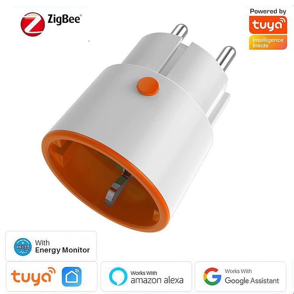 Tuya ZIGBE 3.0 Smart Разъем EU Plug 16A Розетка Беспроводная связь Дистанционный Управление телефоном Голосовой контролл - характеристики