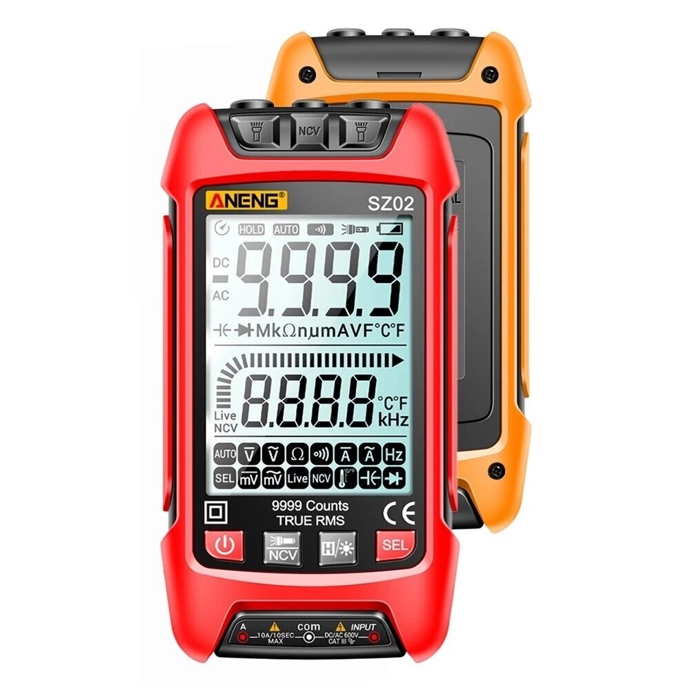 ANENG SZ02 9000 Counts Auto Range True RMS Digital Мультиметр High Precision Сопротивление Частота Capacitor Tester - распродажа