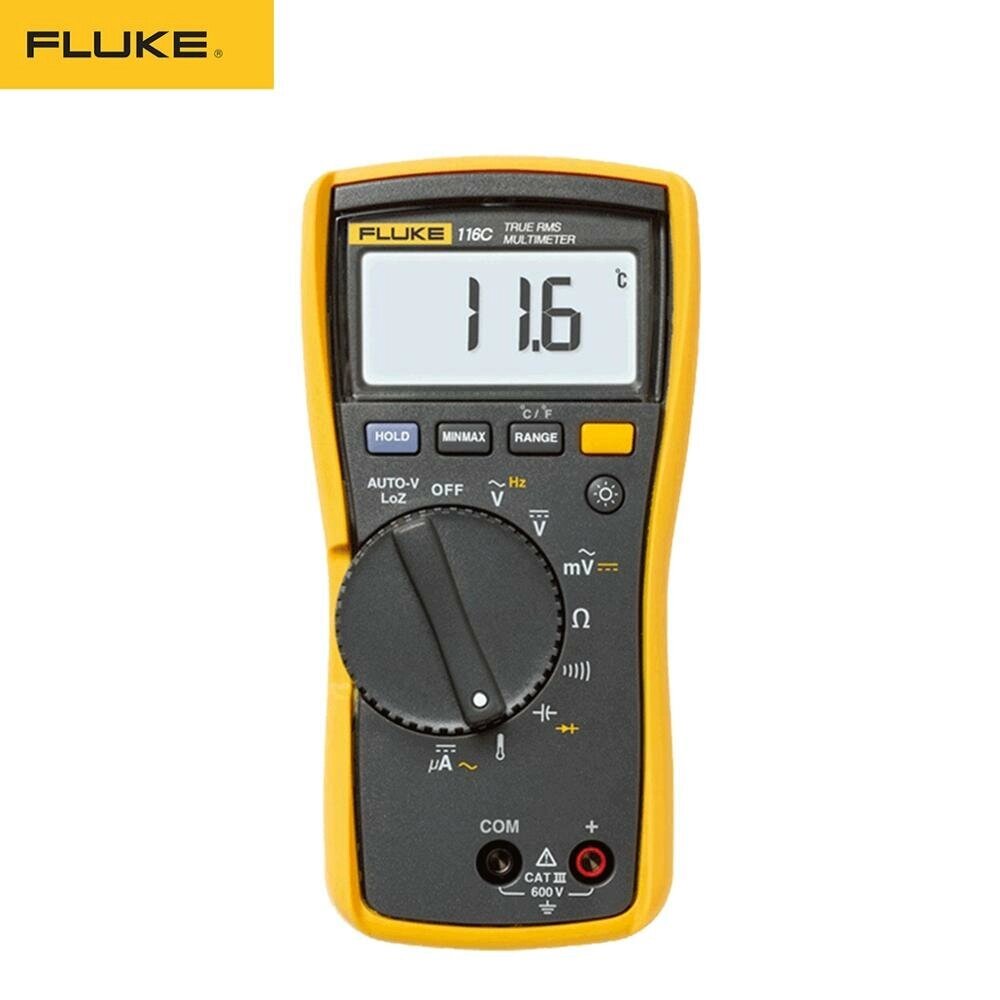 Цифровой мультиметр Fluke 116C, измеряет напряжение переменного/постоянного тока до 600 В и переменный/постоянный ток до - распродажа