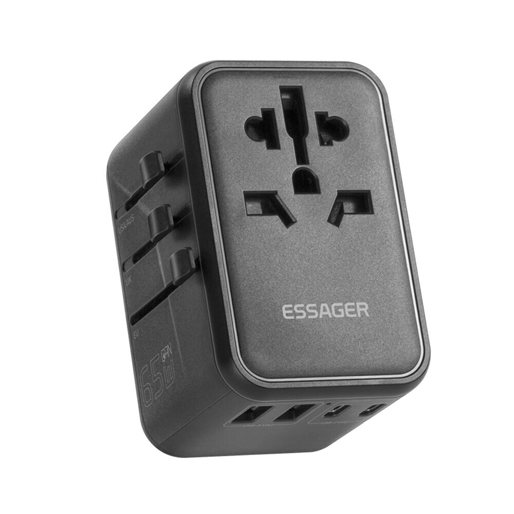 [Gan tech] essager 636DV 65 вт 5-портовое зарядное устройство USB PD 3USB-C+2USB-A PD3.0 2.0 QC3.0 2.0 FCP SCP PPS DCP A - гарантия