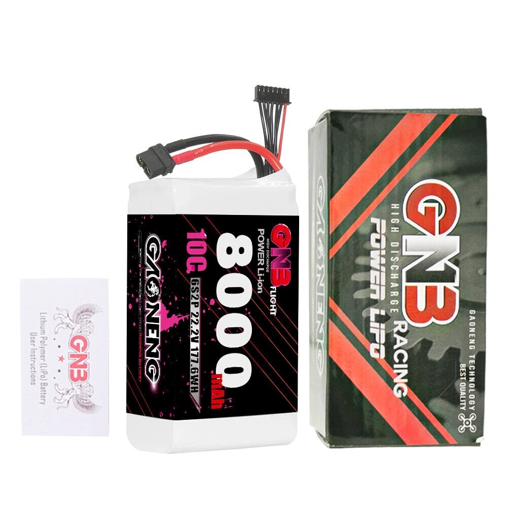 Gaoneng GNB 22,2 В 8000 мАч 10C 6S LiPo Батарея XT30 / XT60 Штекер для RC Авто Многороторный самолет Дрон - гарантия