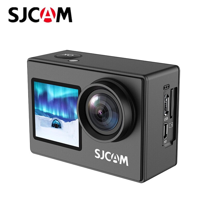 SJCAM Action камера Двойной экран SJ4000 AIR 4K 30PFS 1080P 4x Zoom WIFI Водонепроницаемы Cam Sports Video Action камера - описание