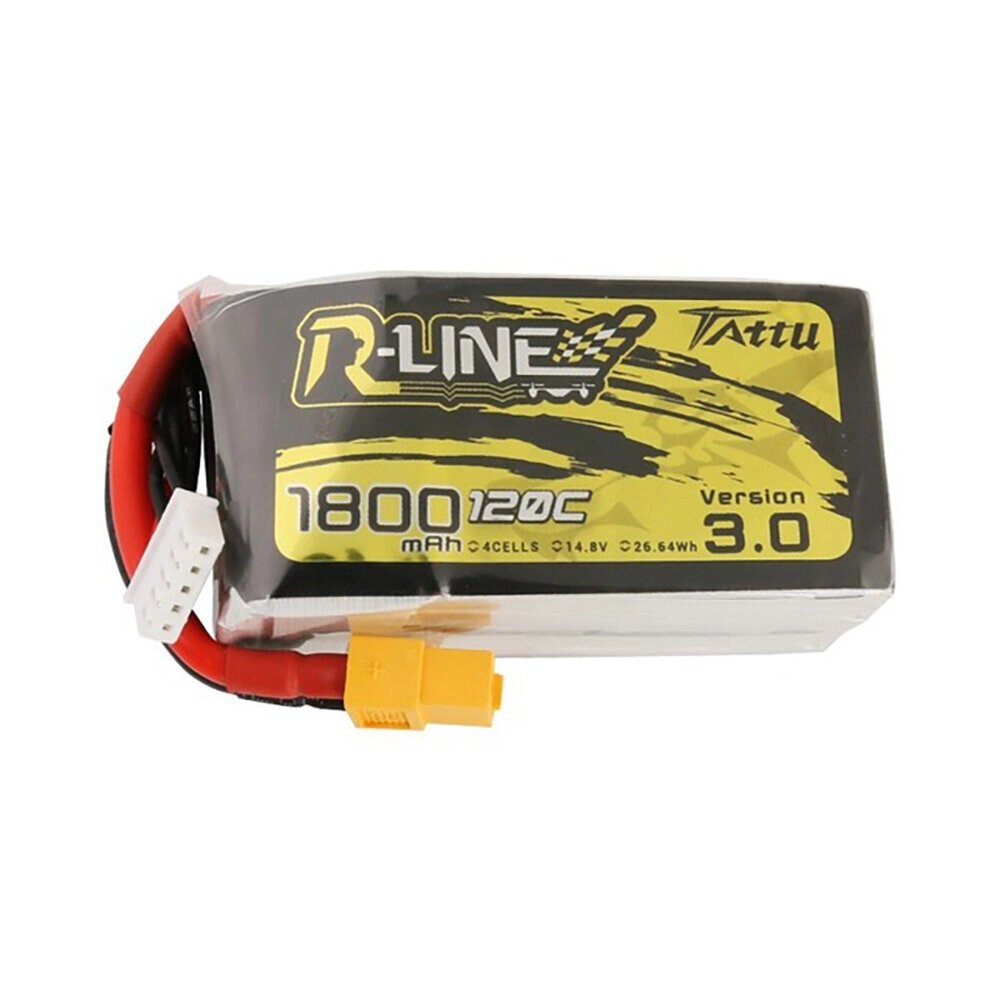 TATTU R-LINE V3.0 14,8 в 1800 мач 120C 6S lipo батарея XT60 штекер для вертолет самолет RC дрон FPV гонки - описание