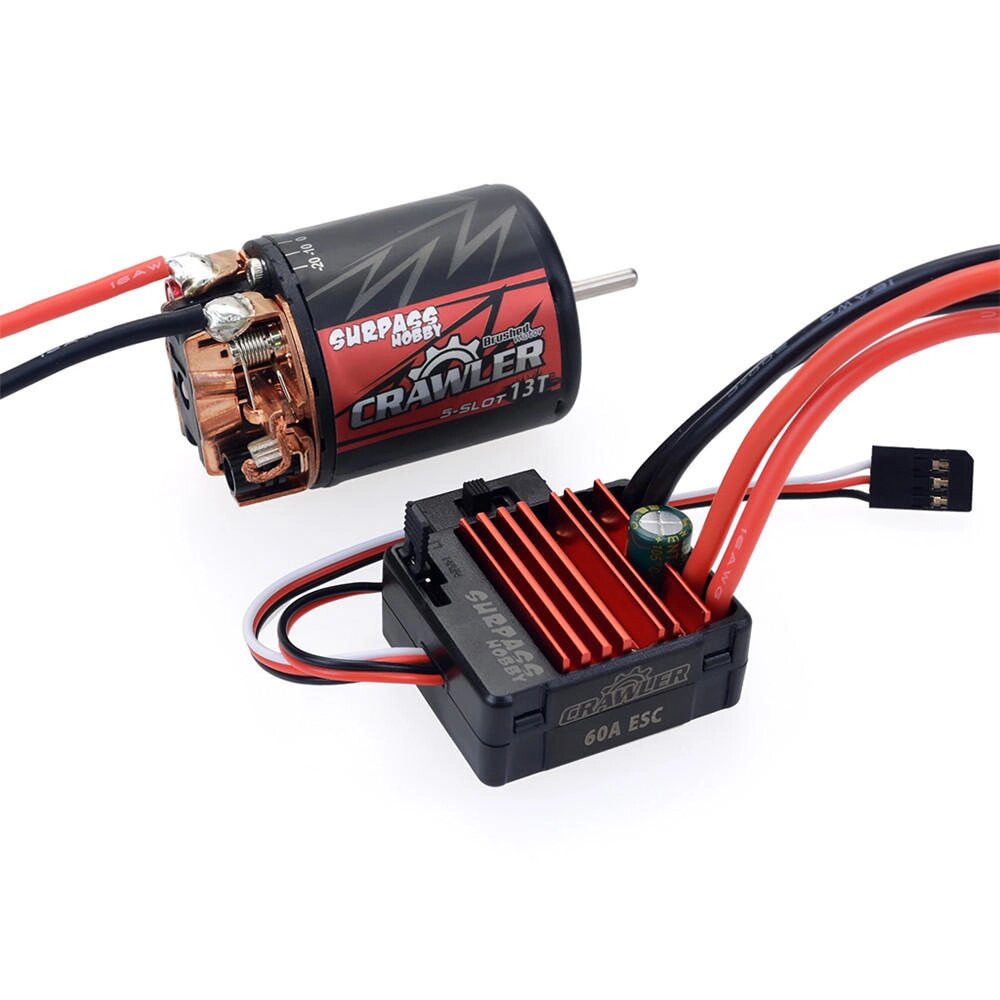 Surpass hobby щетка 540 13T RC авто мотор + 60A ESC для 1/10 гусеничного - отзывы