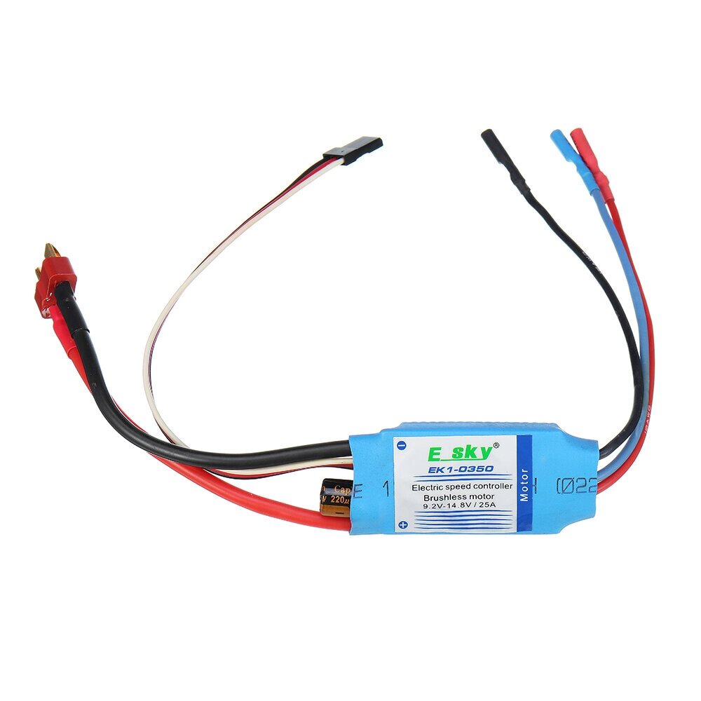 ESKY EK1-0350 14.8V 25A 2-3S бесколлекторный ESC с 5V 2A BEC для моделей RC - обзор