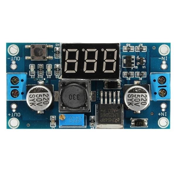 5Pcs LM2596 DC-DC регулятор напряжения Регулируемый понижающий модуль питания с Дисплей - обзор