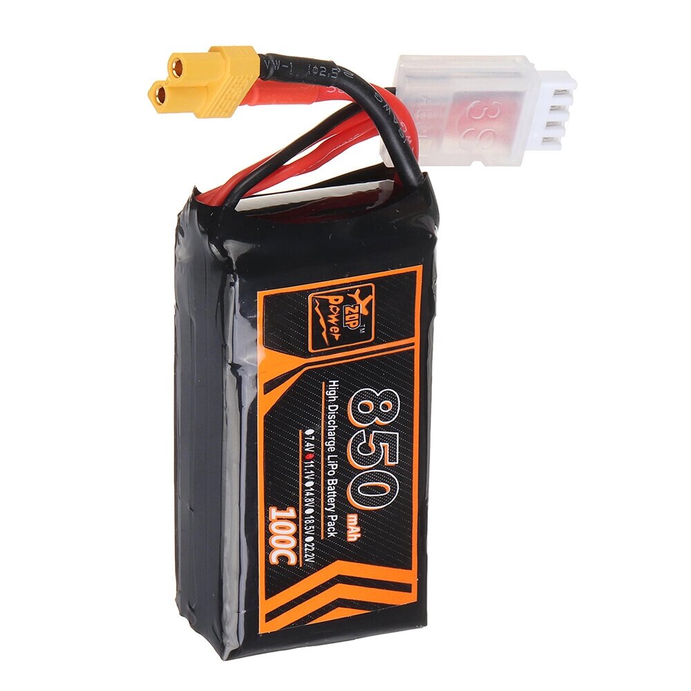 ZOP Power 11.1V 850mAh 100C 3S Lipo Батарея XT30 Разъем для RC Racing Дрон - доставка