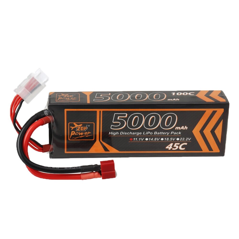 ZOP Power 11,1 В 5000 мАч 45C 3S LiPo Батарея T Разъем Deans для FPV Racing Дрон - скидка