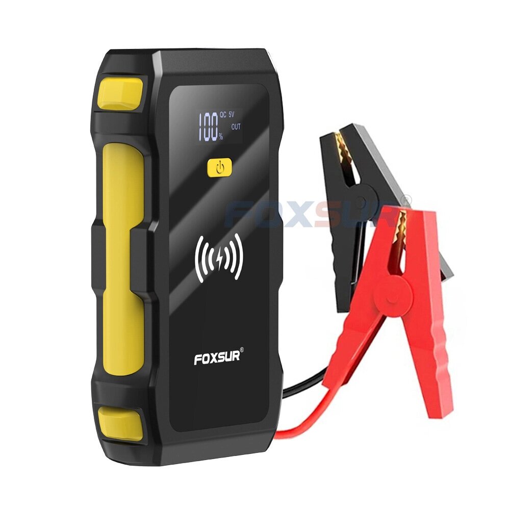 FOXSUR 39800mAh Jump Starter Power Bank 12V Авто Блок питания для аварийного запуска 5V/2A с Светодиодный - доставка