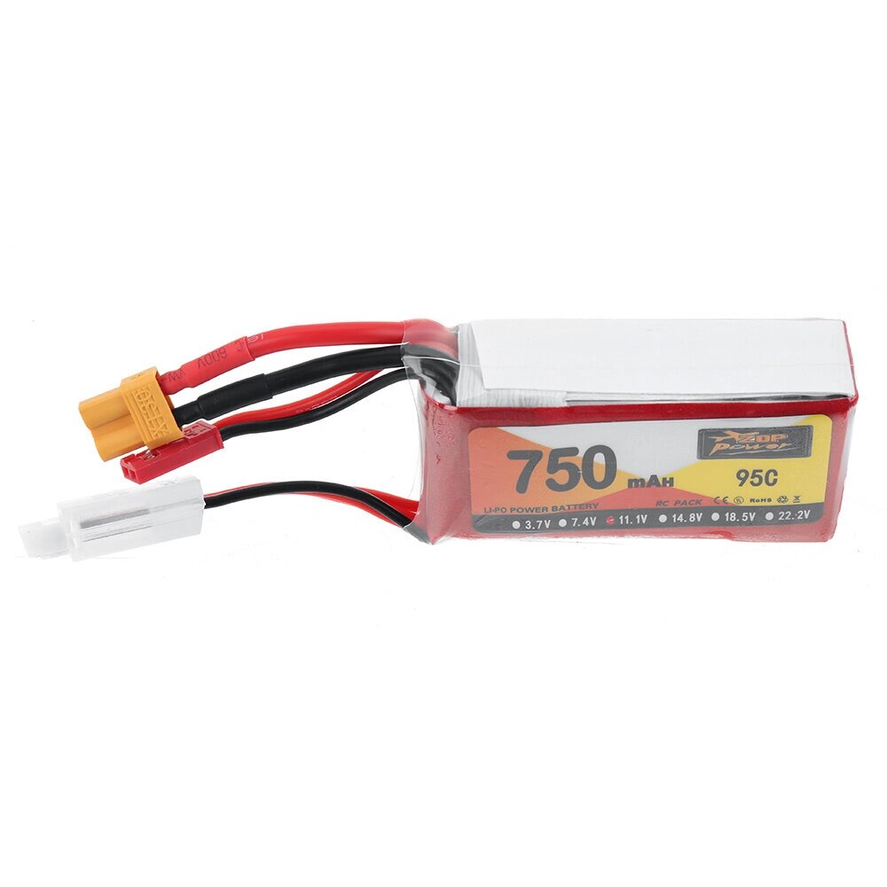 ZOP POWER 11,1 в 750 мач 95C 3S lipo батарея XT30 штекер для RC дрон - заказать