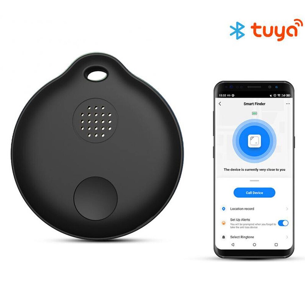 Tuya bluetooth Анти-потерянный Искатель Wireless Mini GPS трекер APP Search Location Alarm Портативный для телефона Чемо - заказать