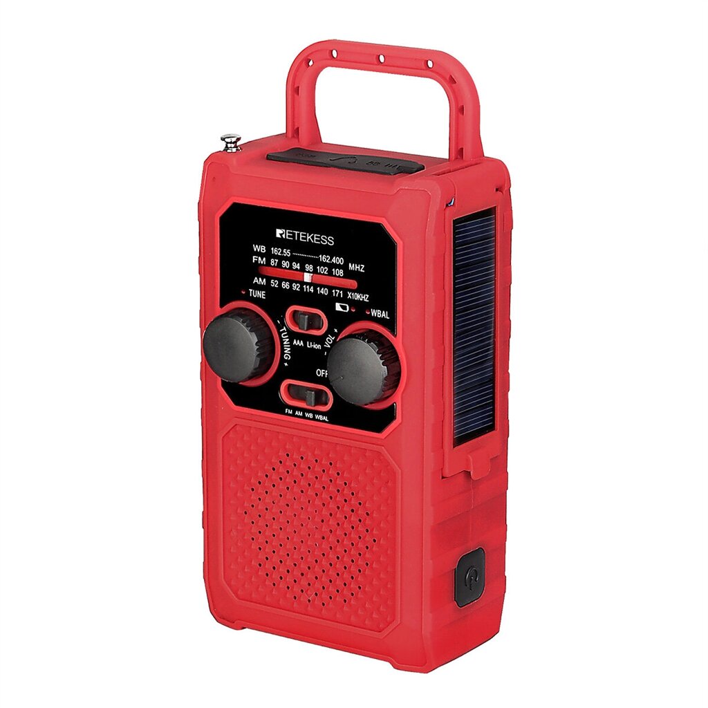 Retekes TR201 Portable Радио FM AM SOS Emergency Радио LED Рукоятка освещения Солнечная Радио Приемник Для Кемпинг На от - Аштарак