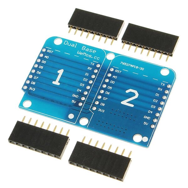 WeMos Двойной разъем Двойной базовый щит для WeMos D1 Mini Node. MCU ESP8266 DIY PCB D1 Плата расширения - Армения