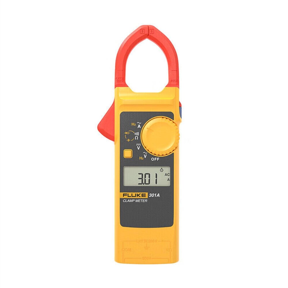 FLUKE 301A Plus Мини цифровой измеритель переменного тока Зажим Вольтметр напряжения 1000A Амперметр плоскогубцы тестер - розница