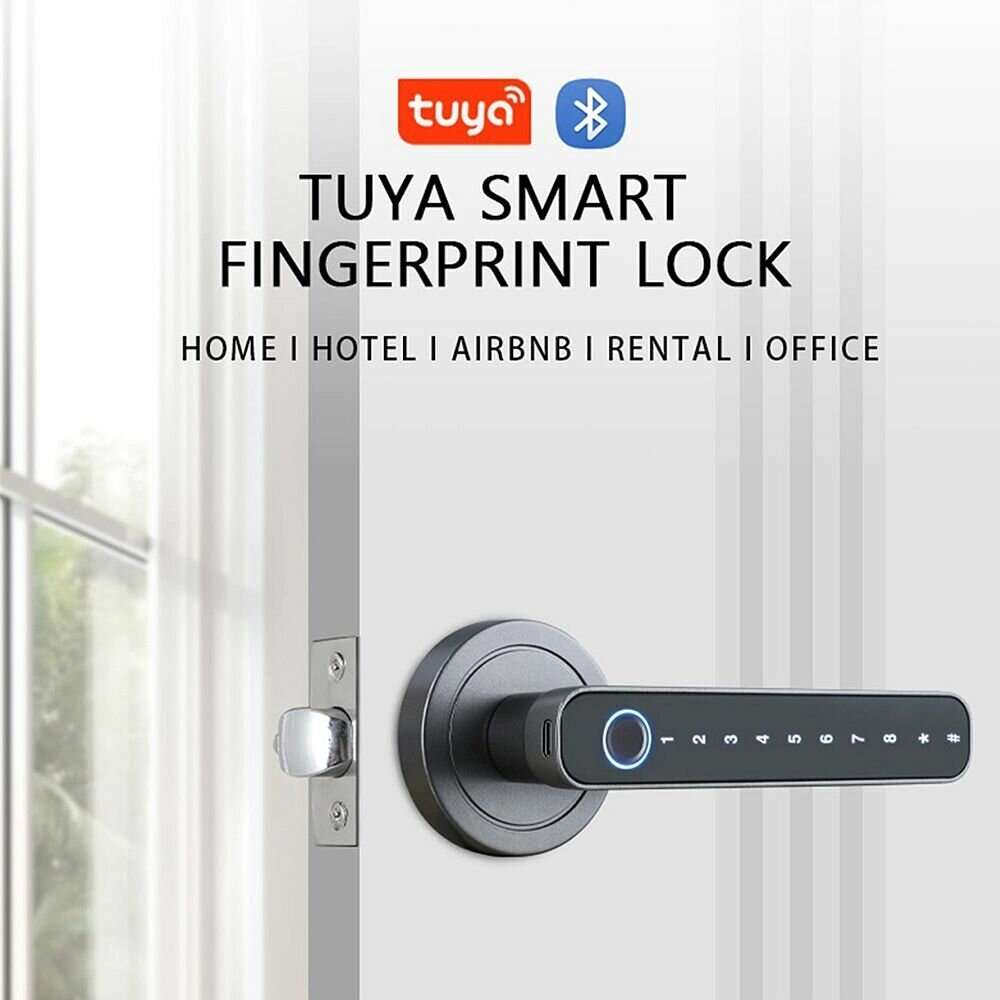 Tuya Smart Door Bluetooth Замок Интеллектуальная противоугонная дверь Замок Приложение с динамическим паролем для разбло - обзор