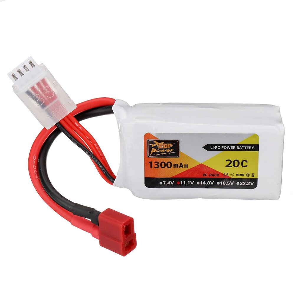 ZOP power 11,1 в 1300 мач 20C 3S lipo батарея T plug для RC авто - преимущества